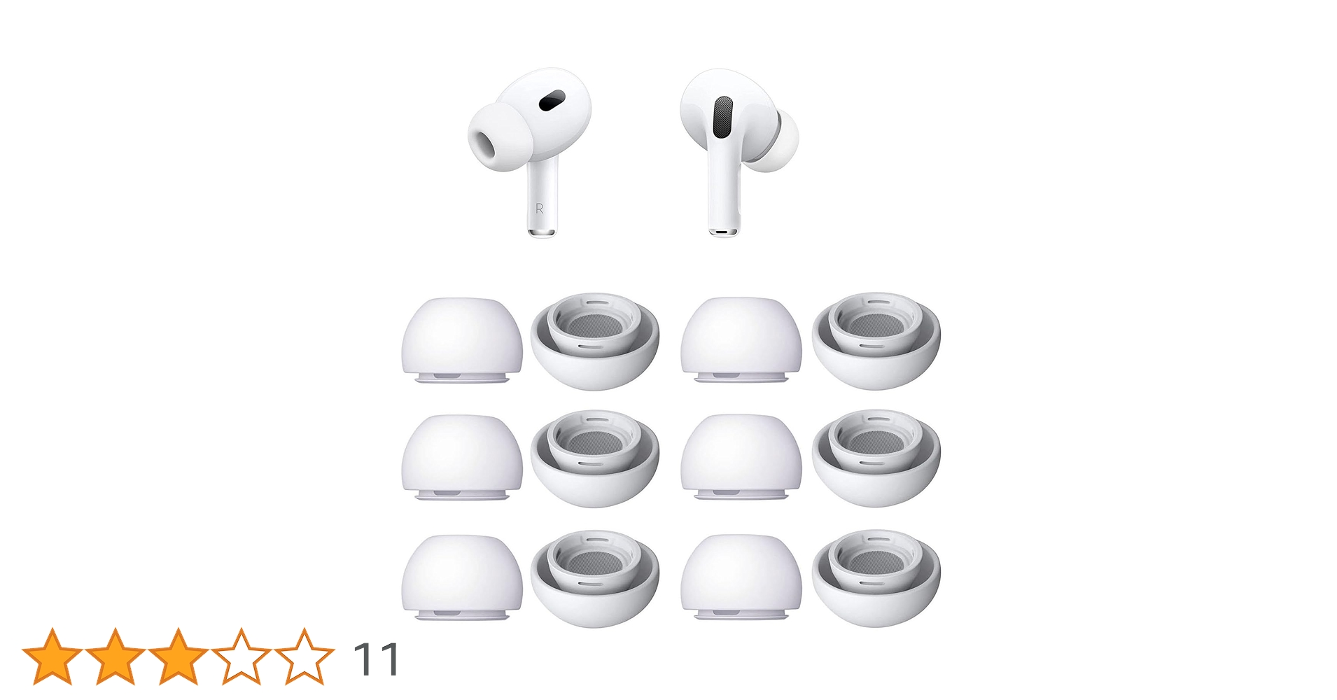 Amazon | A-Pcas AirPods Pro用イヤーピース 6ペア 「Mサイズ」 AirPod